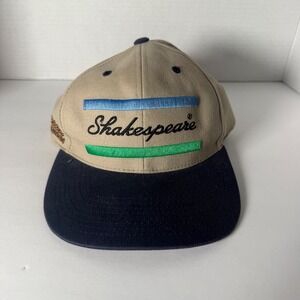 Shakespeare Elite‎ Collection Tan Navy Baseball Cap Since 1897 Fishing Hunting